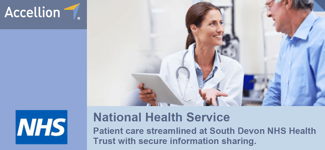 Patient care streamlined at South Devon NHS Health Trust with secure information sharing.